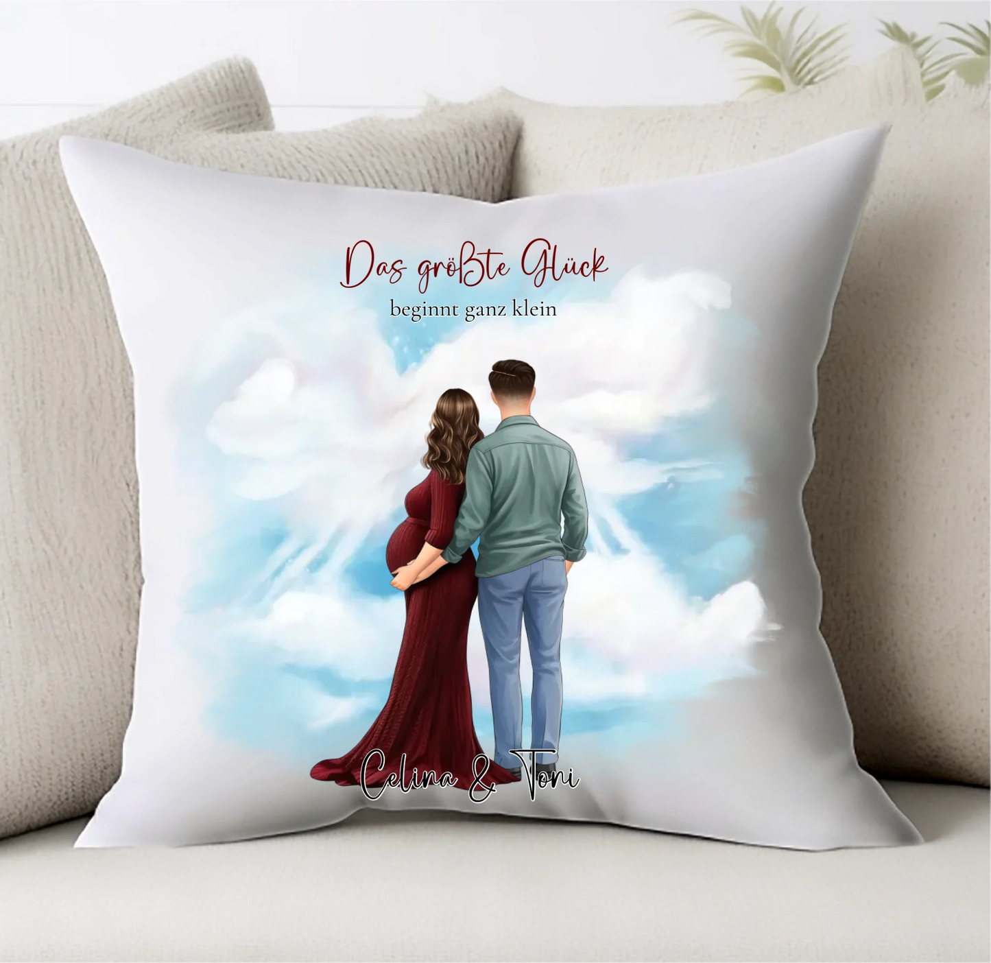 Pärchen Schwanger Kissen