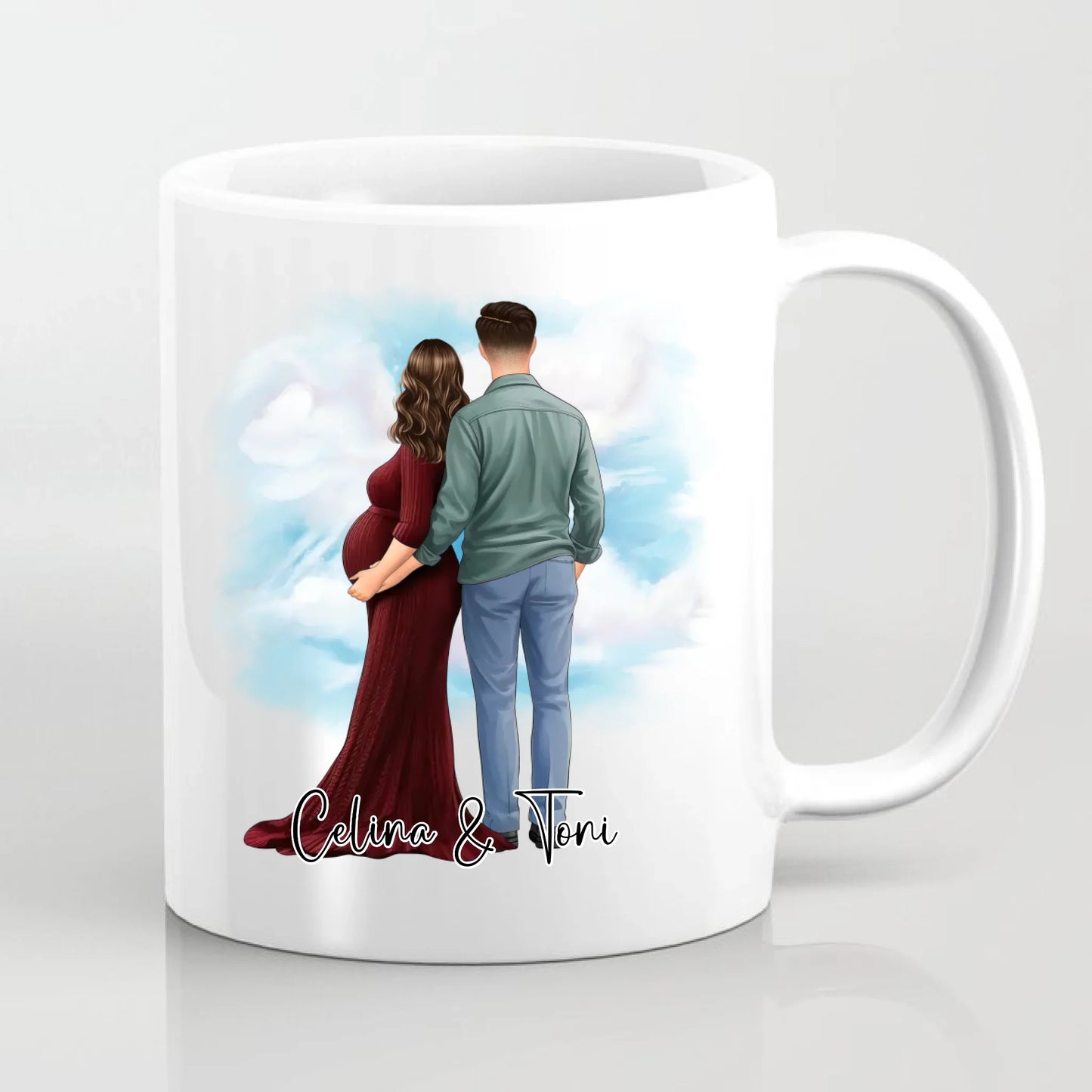 Pärchen Schwanger Tasse