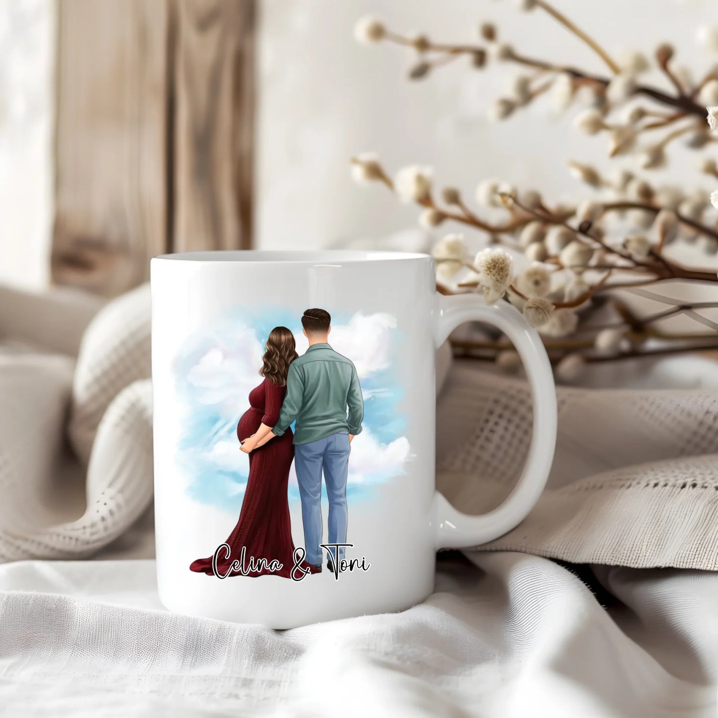 Pärchen Schwanger Tasse