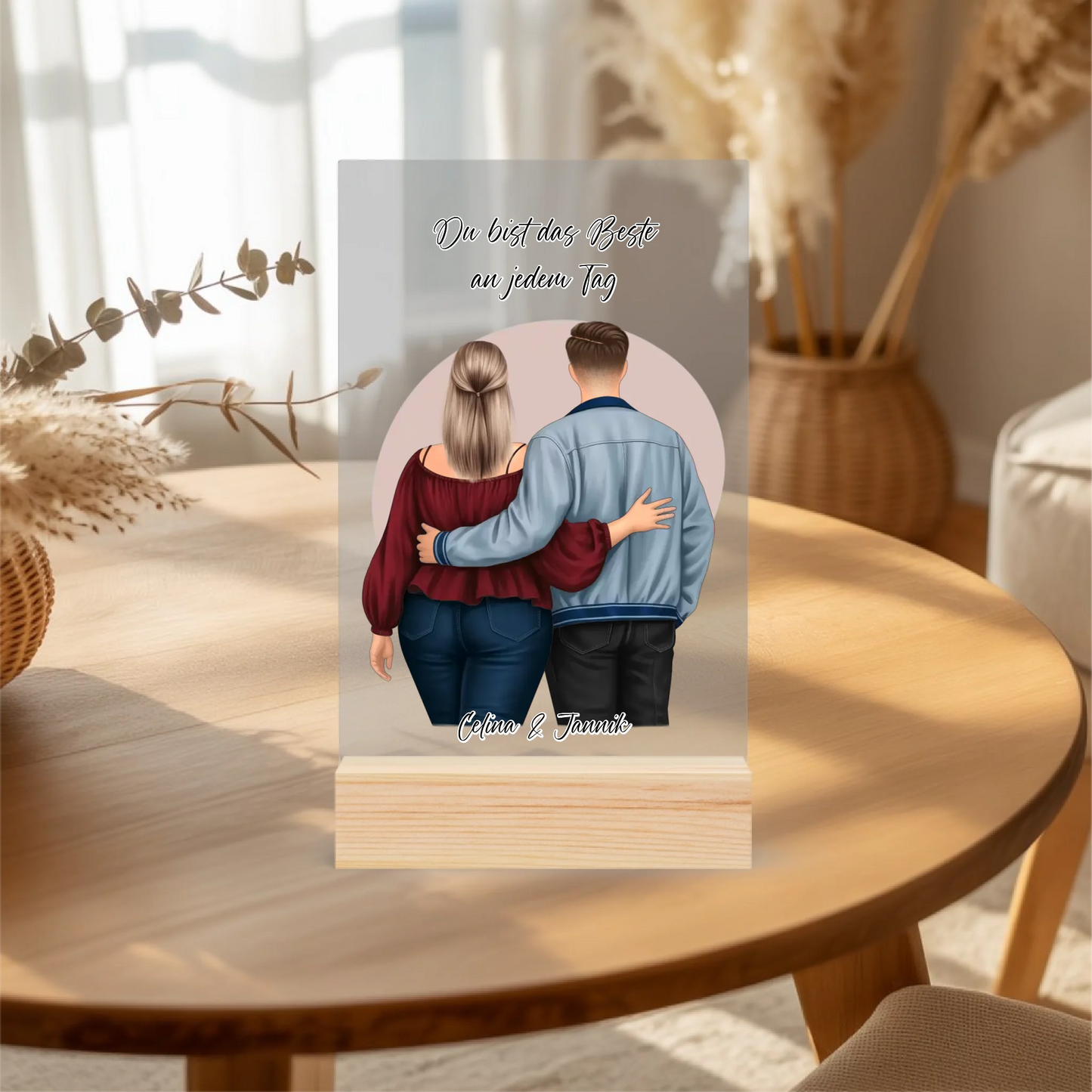 Acrylaufsteller personalisiert