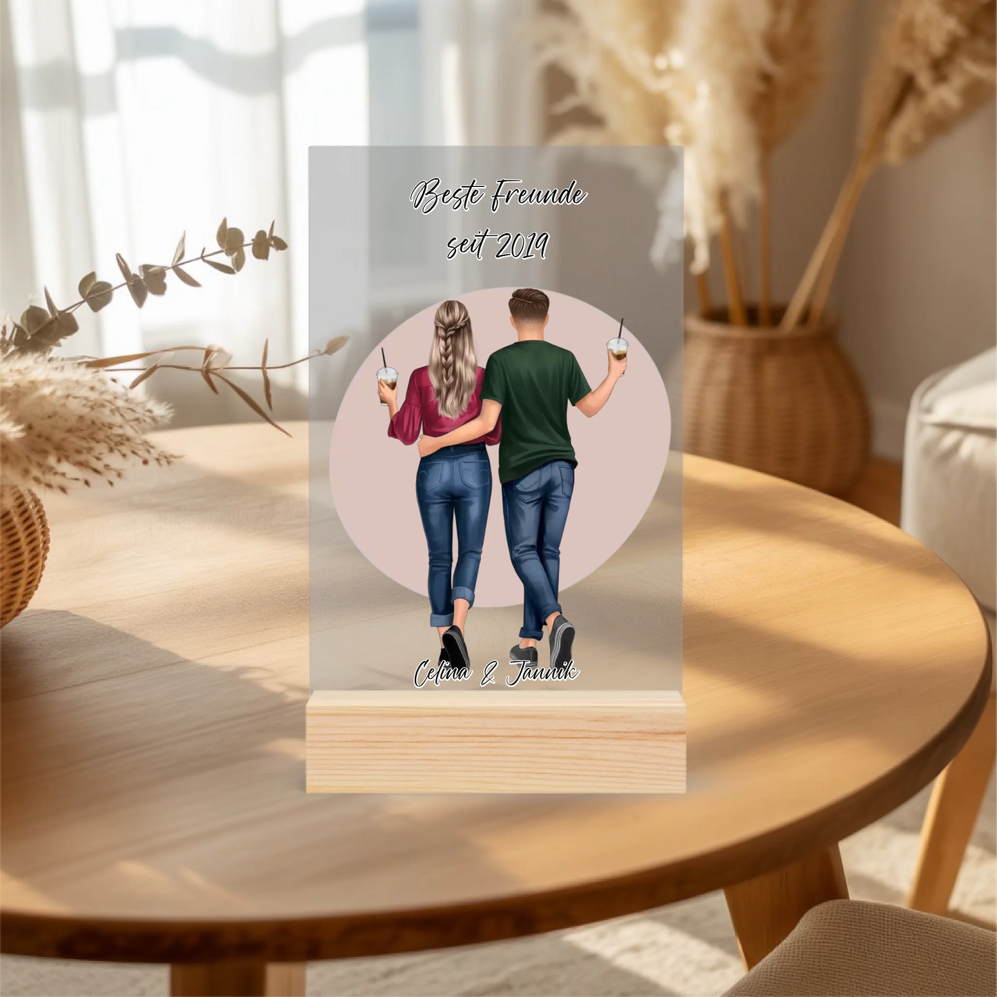 Acrylaufsteller personalisiert