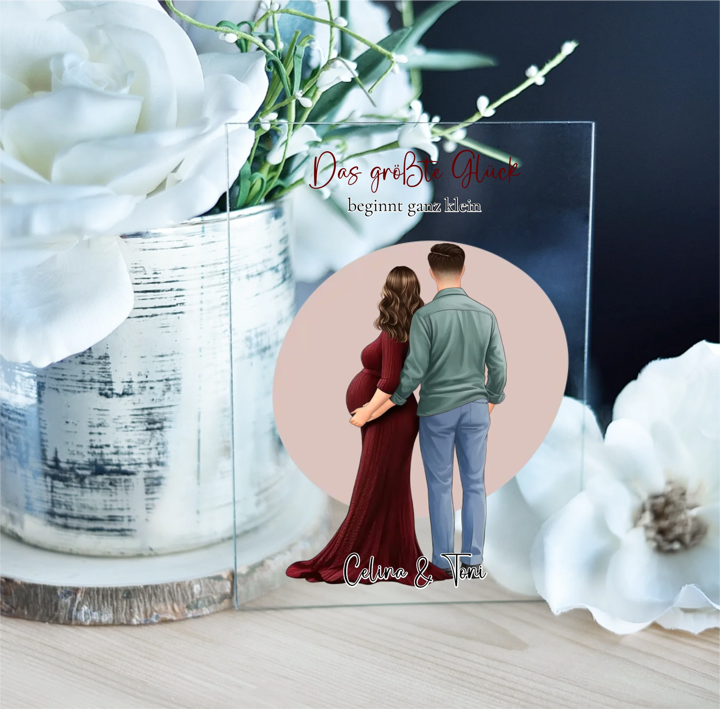 Pärchen Schwanger Acrylschild