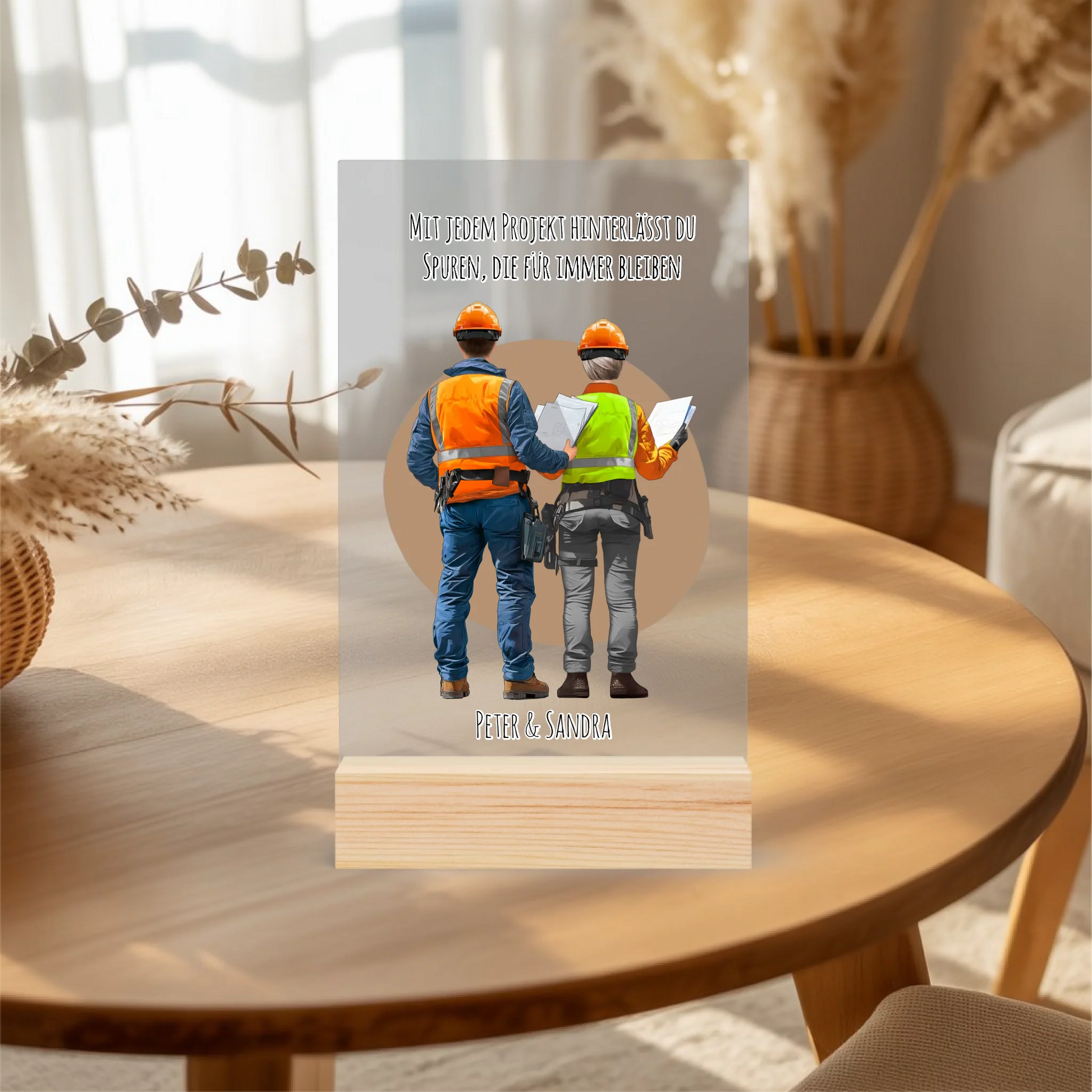 Acrylaufsteller personalisiert