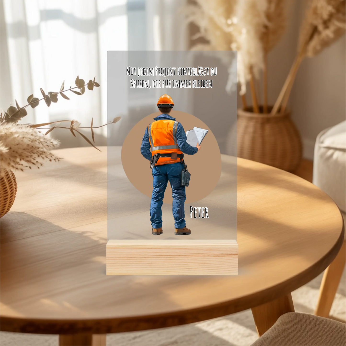 Acrylaufsteller personalisiert