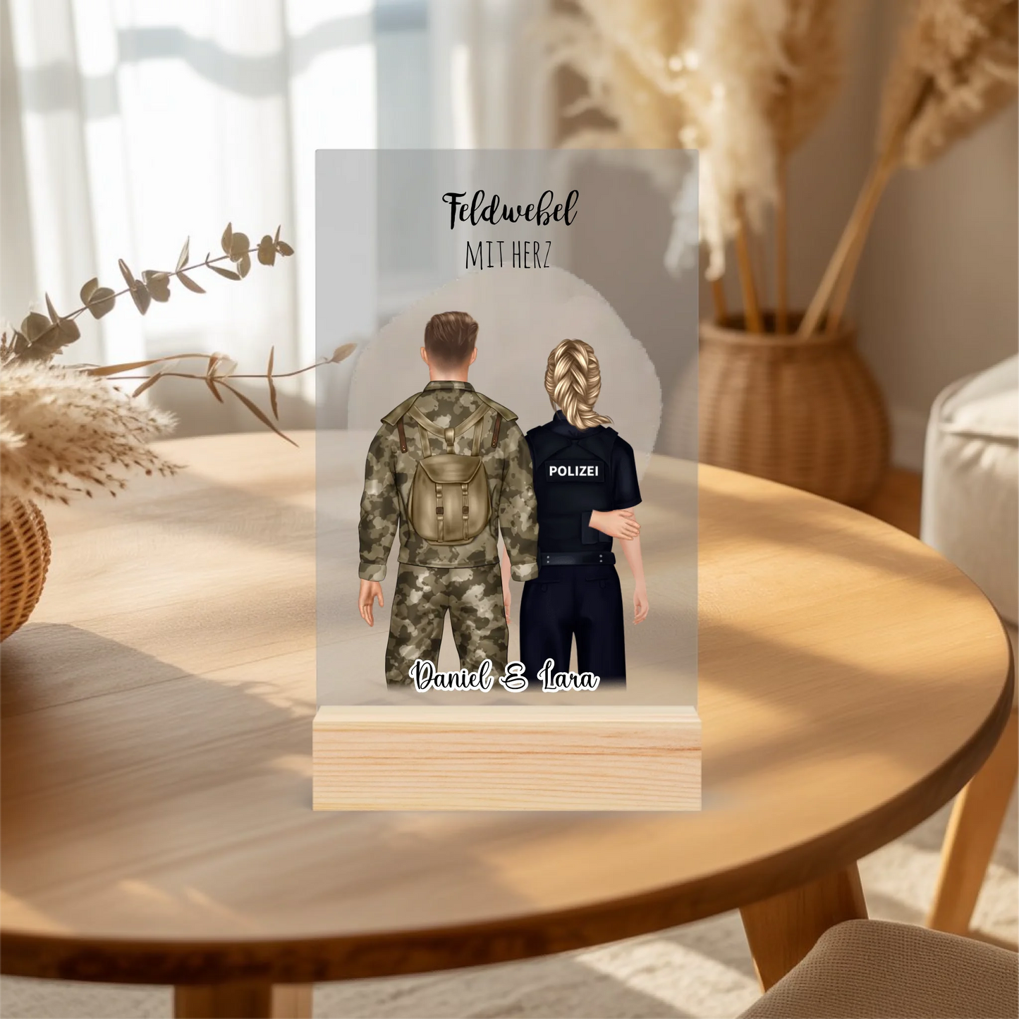 Acrylaufsteller personalisiert