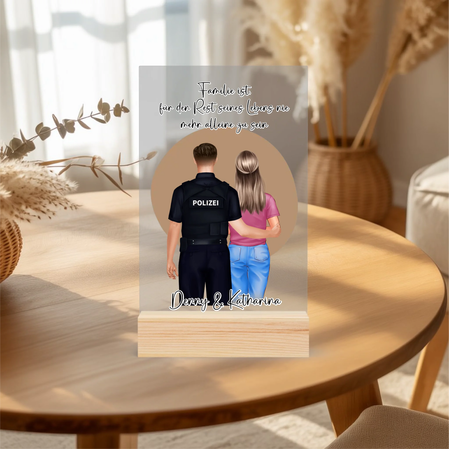 Acrylaufsteller personalisiert