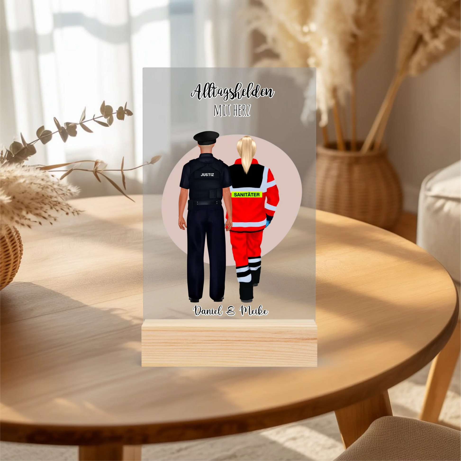 Acrylaufsteller personalisiert