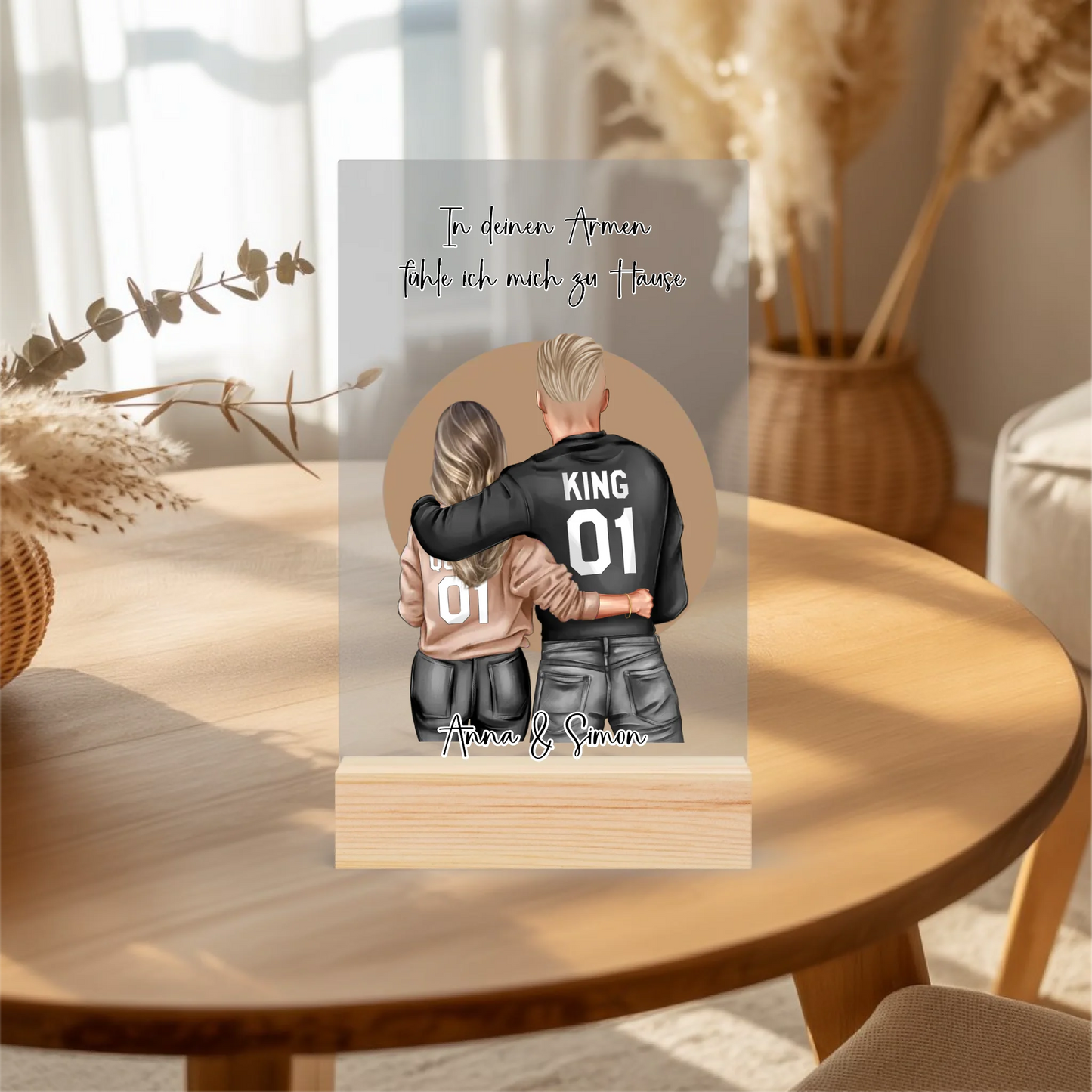 Acrylaufsteller personalisiert