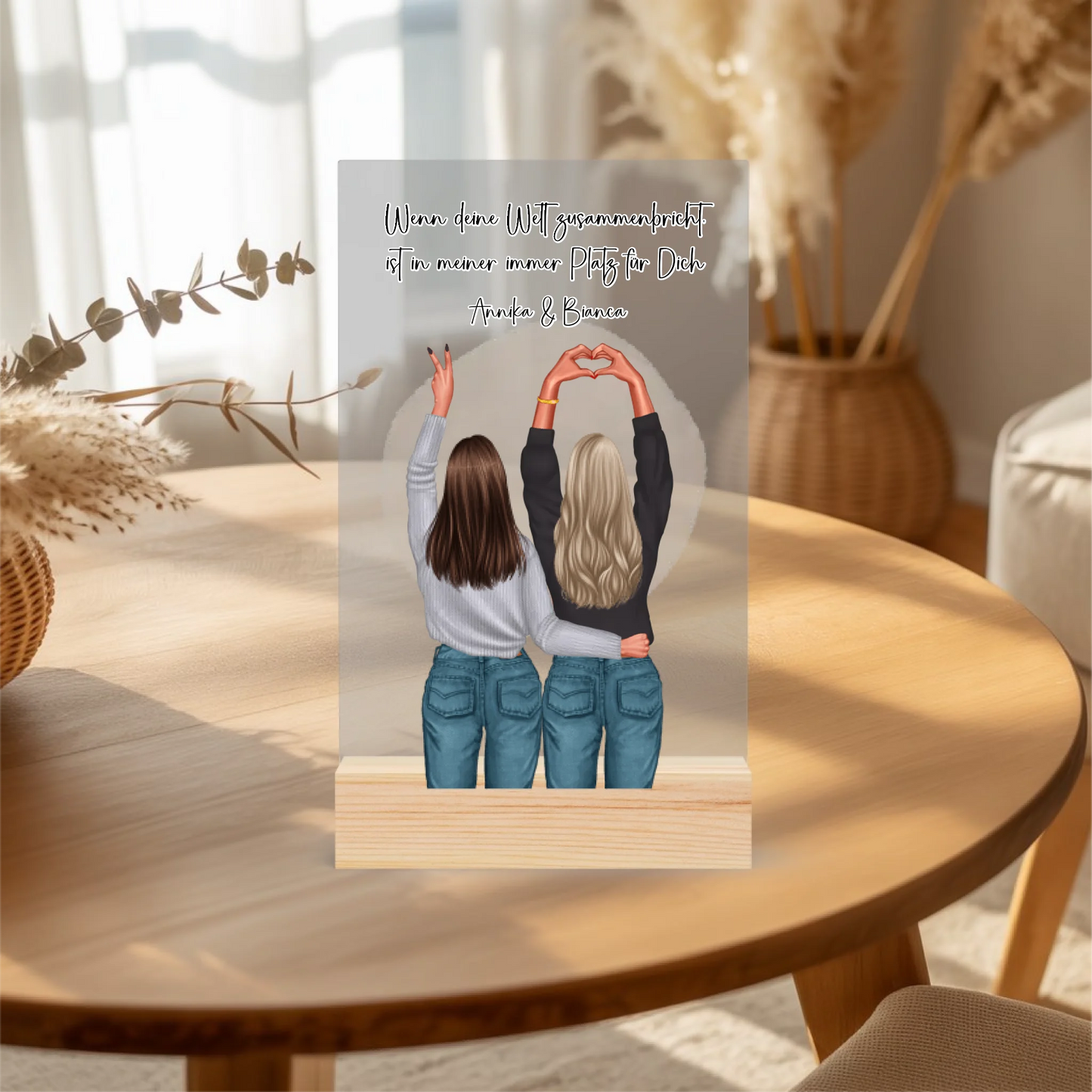 Acrylaufsteller personalisiert