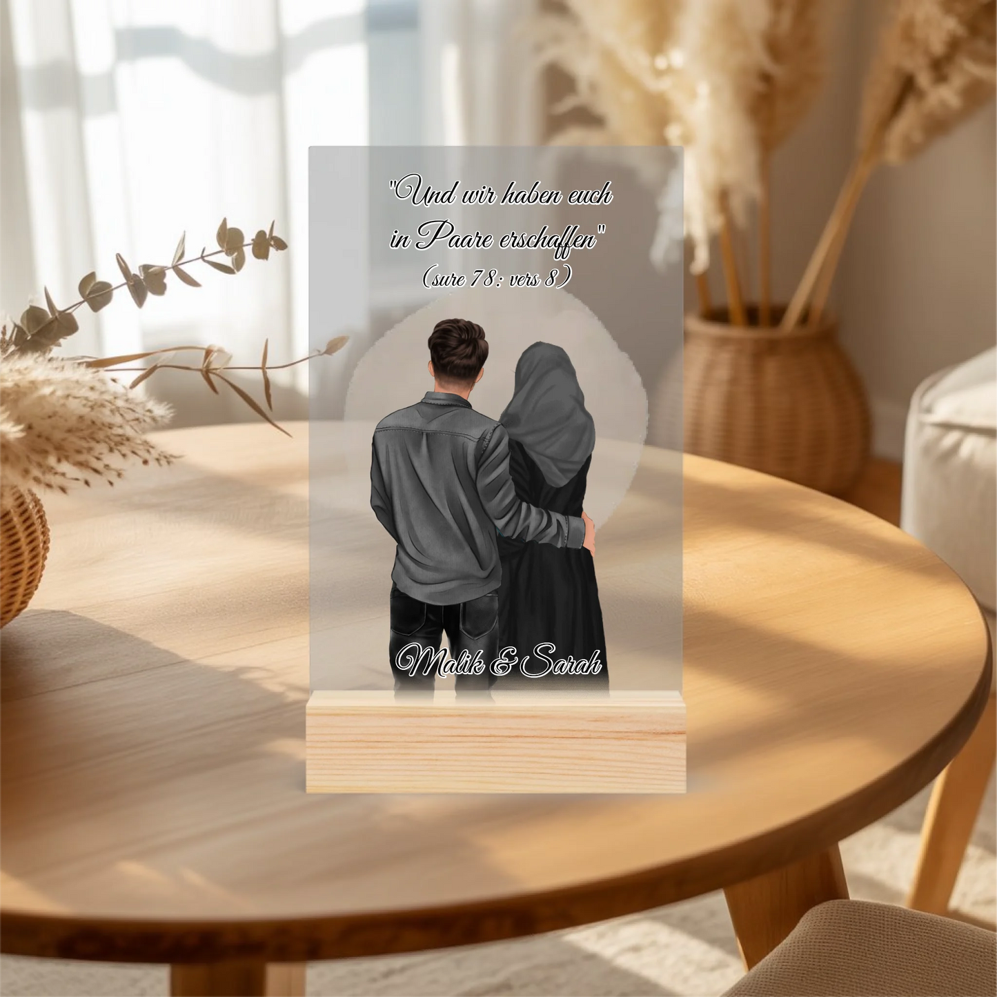 Acrylaufsteller personalisiert