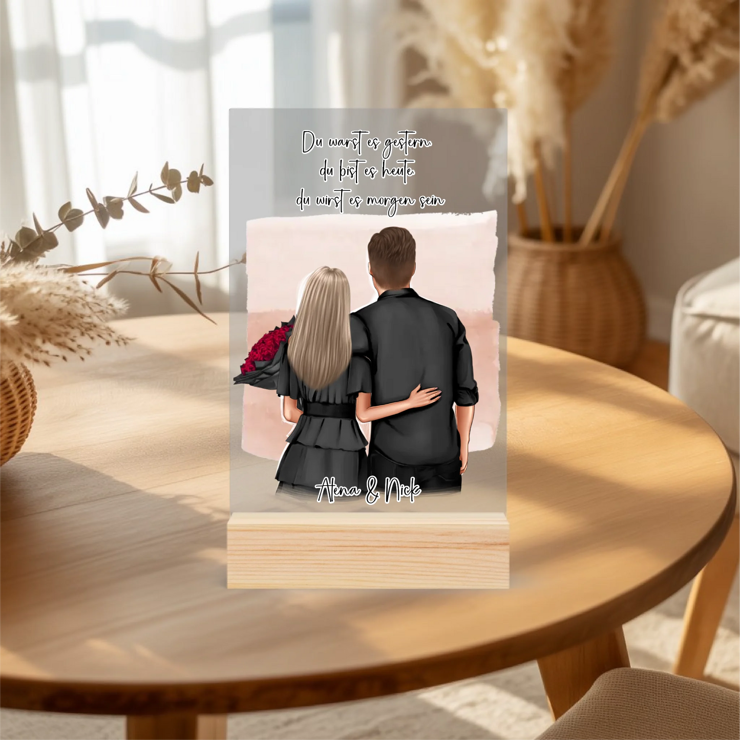 Acrylaufsteller personalisiert