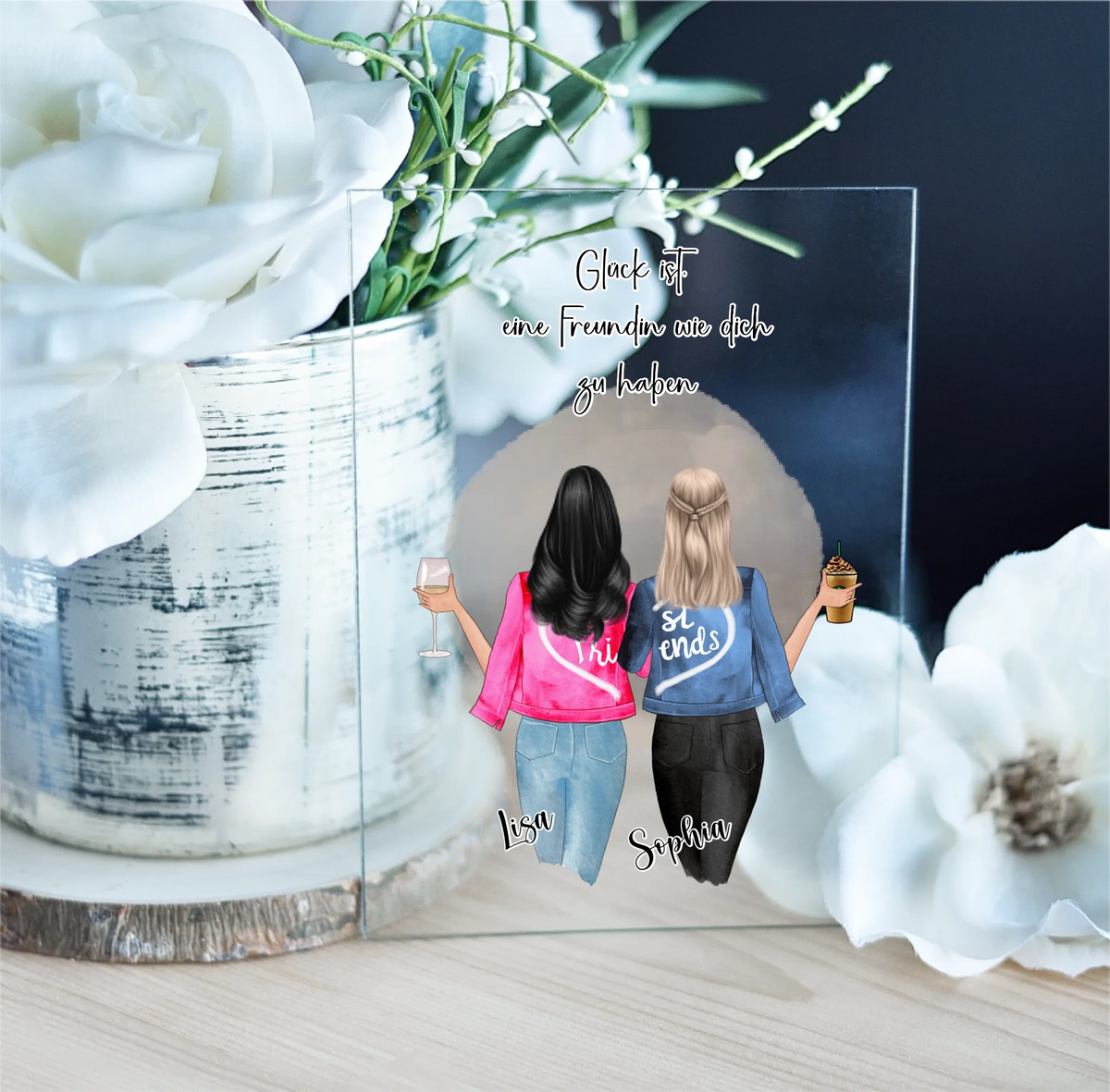 Beste Freundinnen Acrylschild