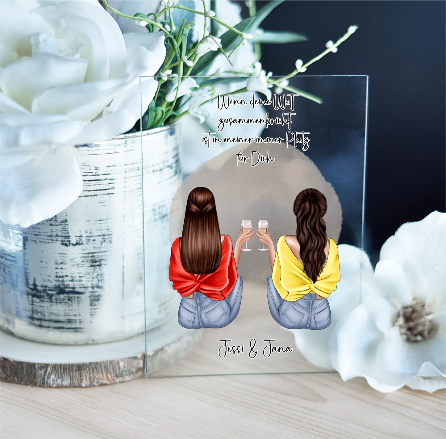 2-3 Freundinnen  Acrylschild