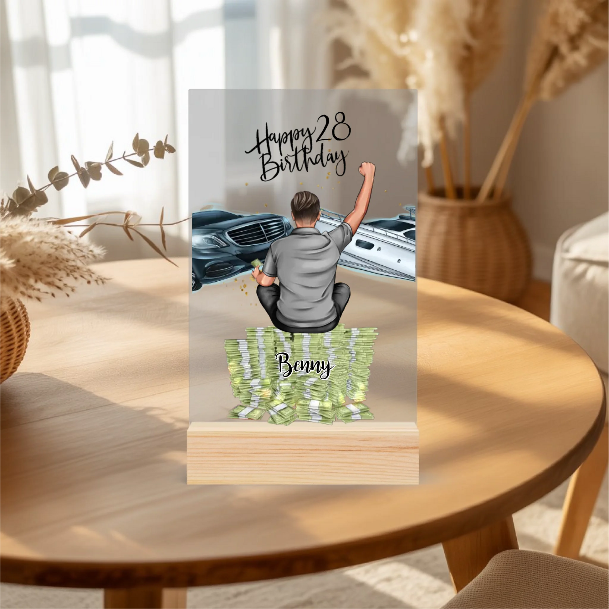 Acrylaufsteller personalisiert
