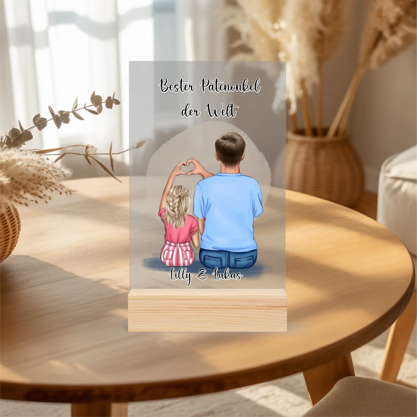 Acrylaufsteller personalisiert