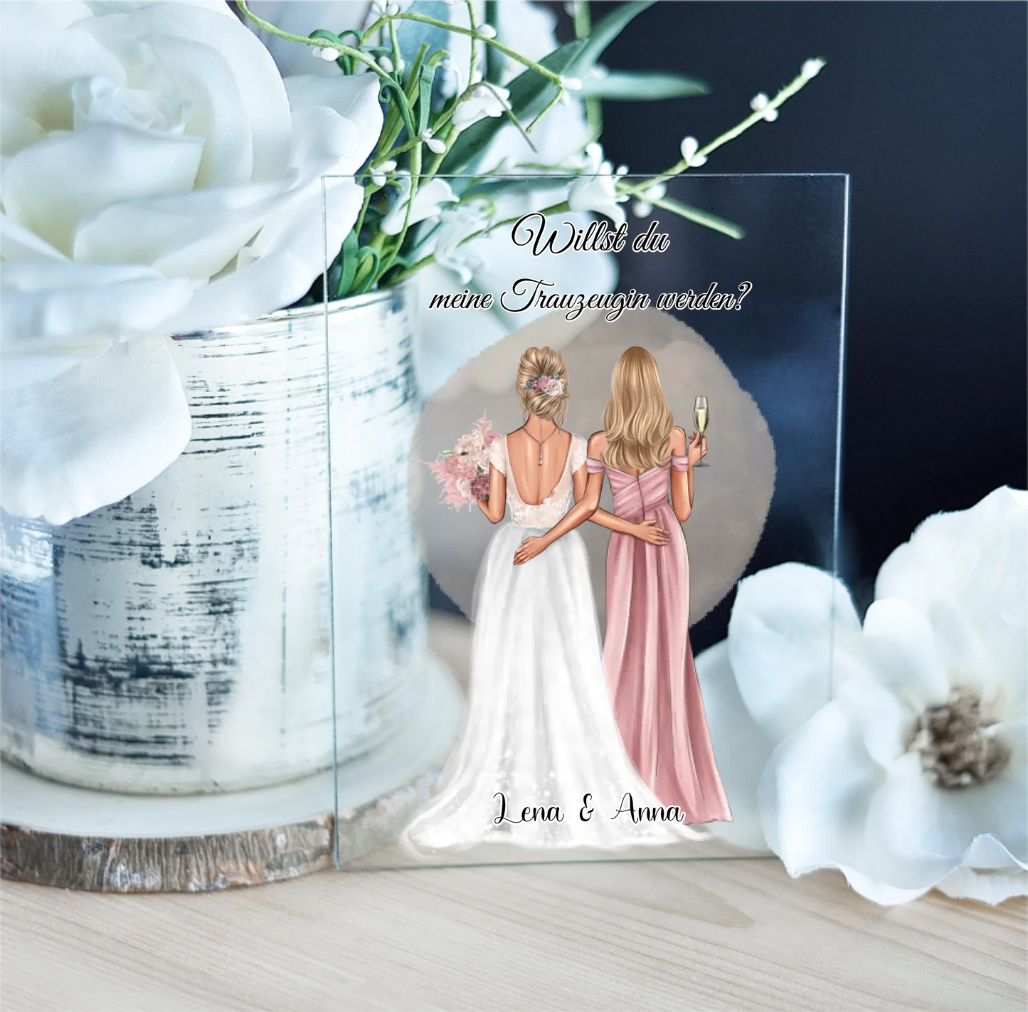 Braut & Freundin Acrylschild