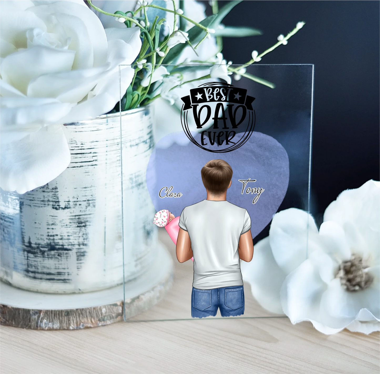 Papa & Baby Acrylschild