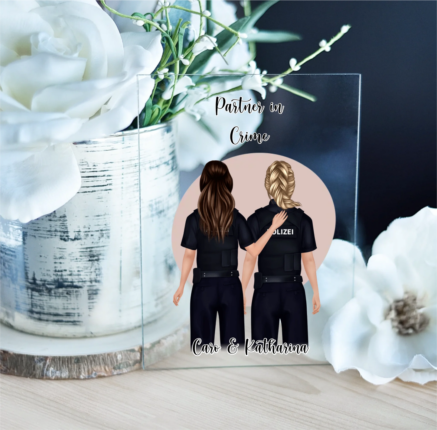 2-4 Polizistinnen Acrylschild