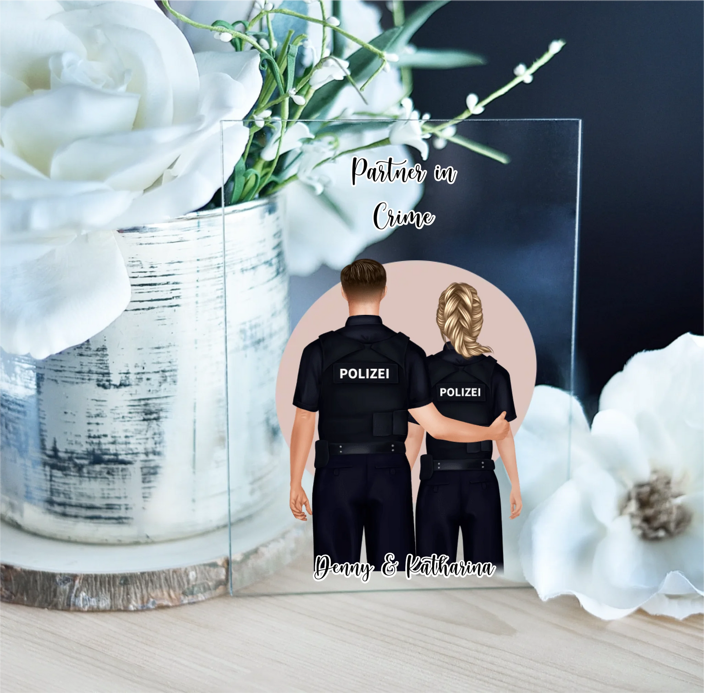 2-3 Polizisten Acrylschild
