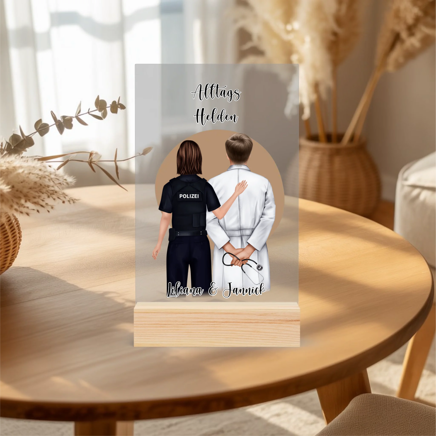 Acrylaufsteller personalisiert