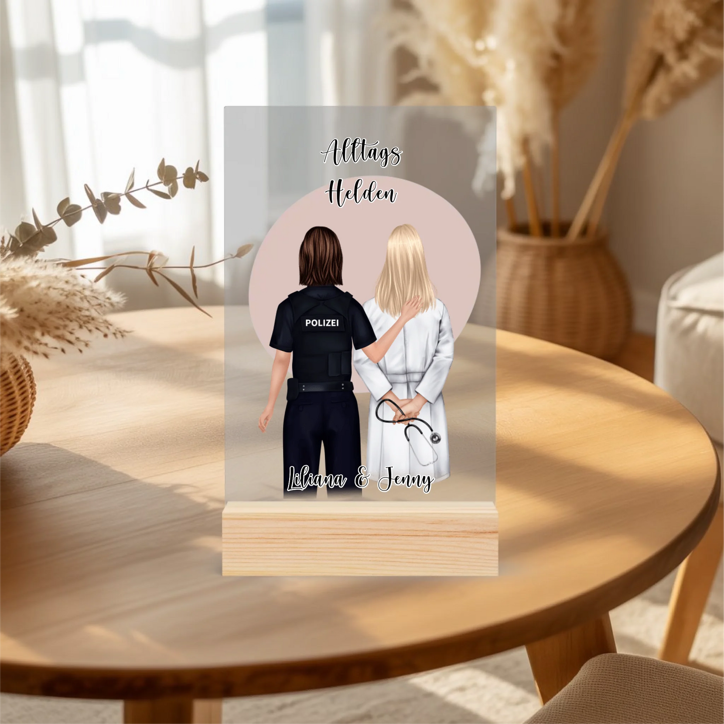 Acrylaufsteller personalisiert