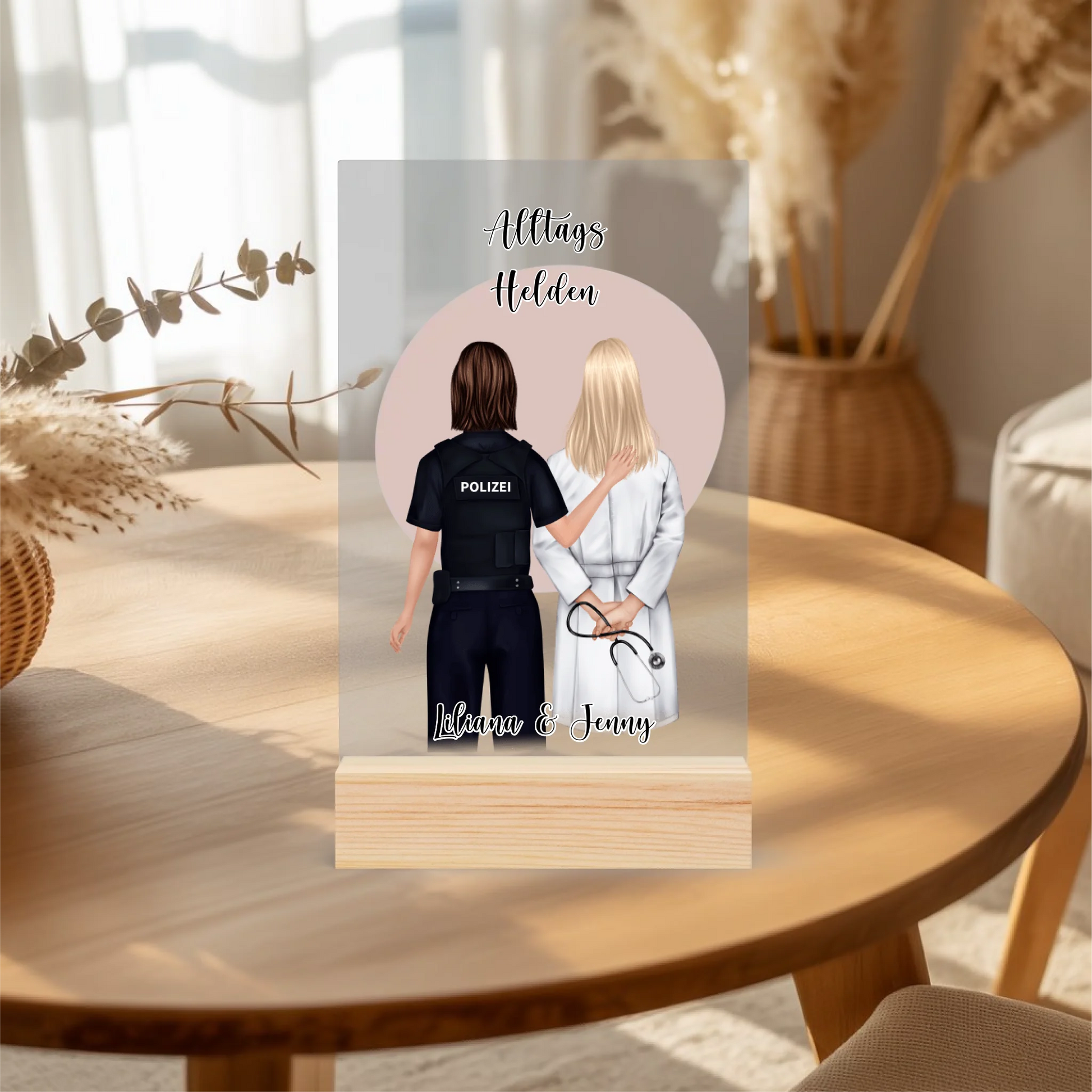 Acrylaufsteller personalisiert