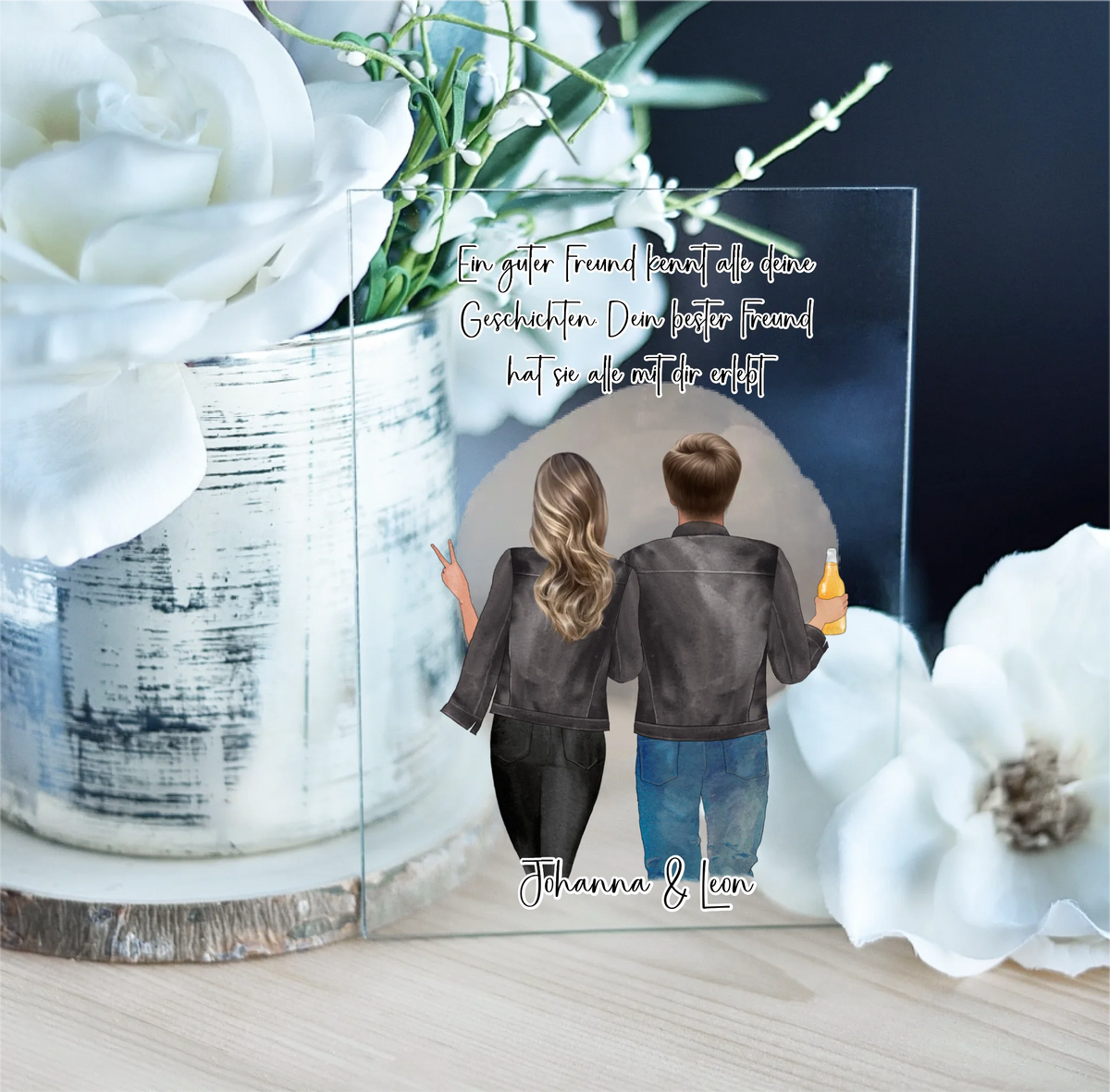 Beste Freunde Acrylschild