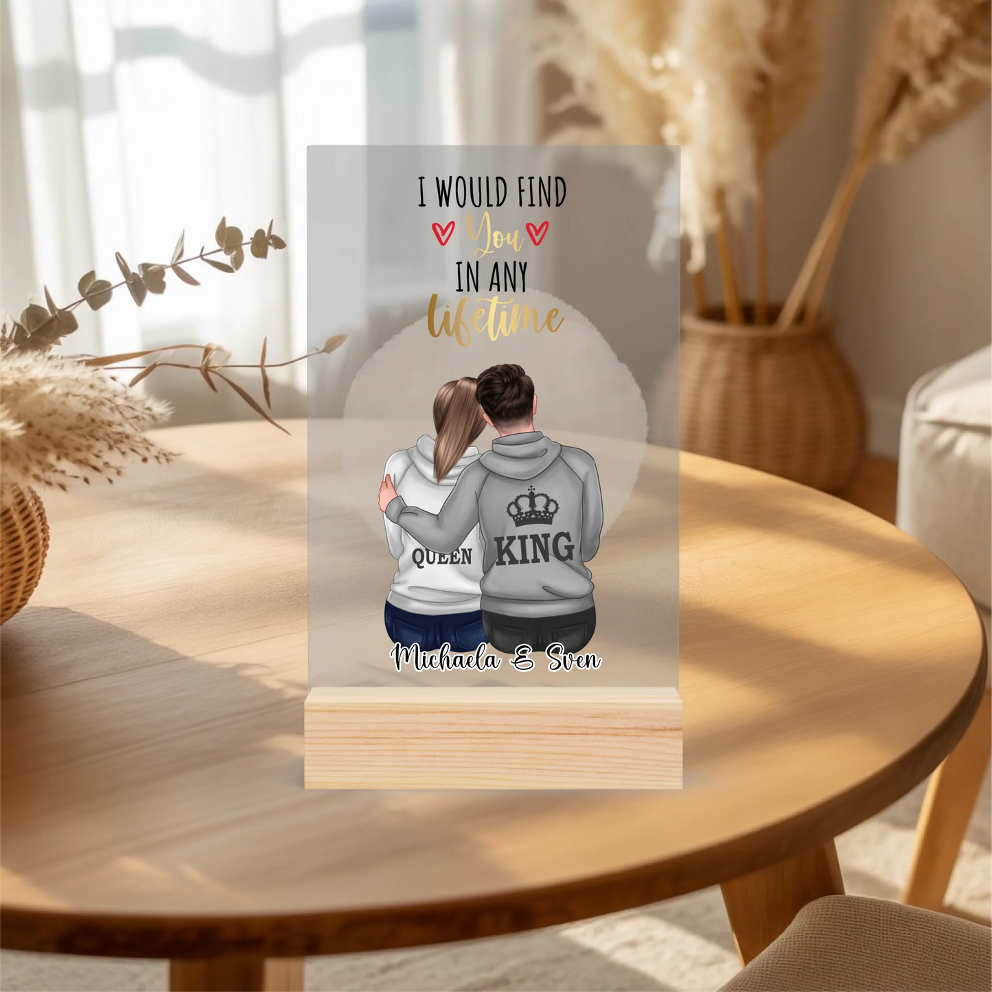 Acrylaufsteller personalisiert