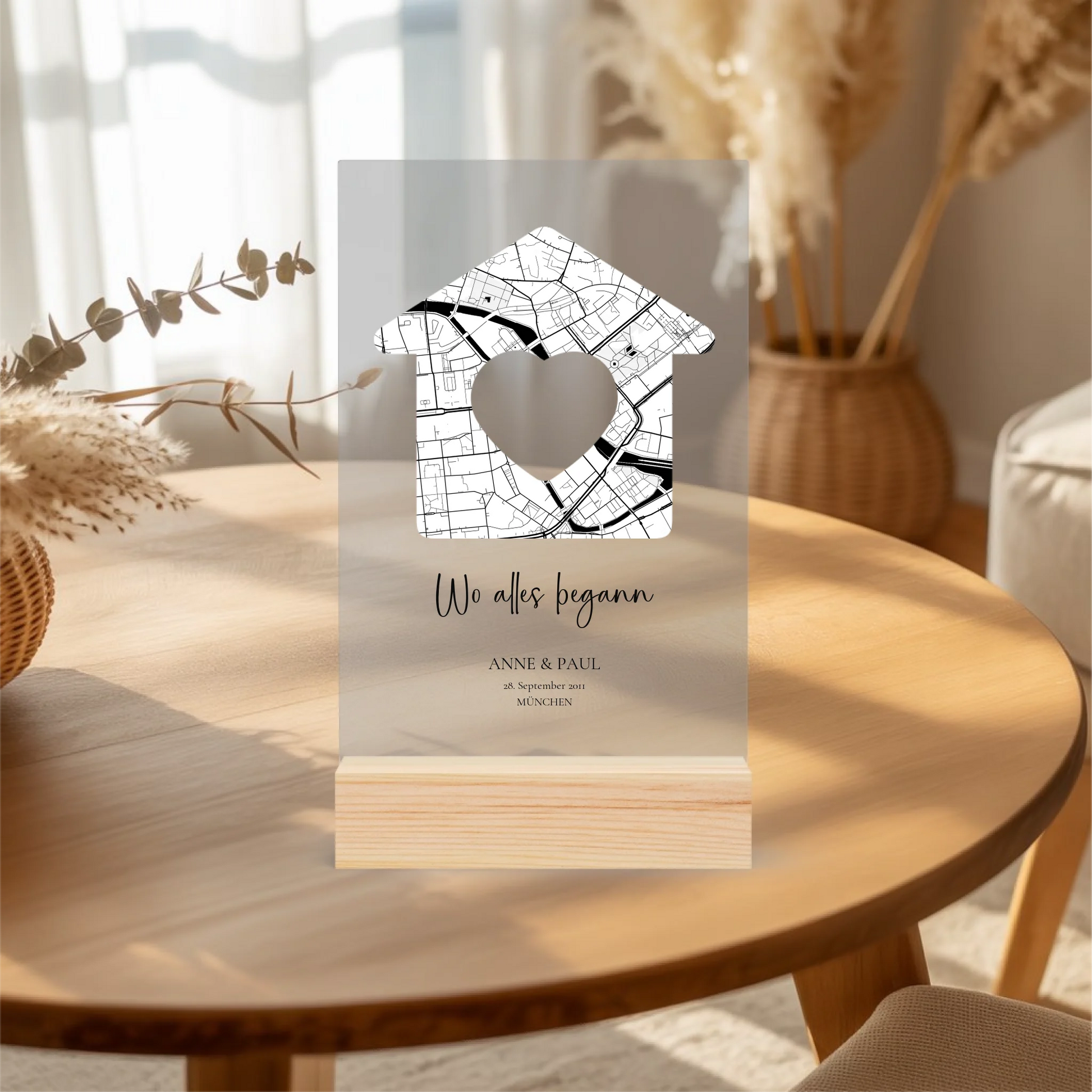 Acrylaufsteller personalisiert