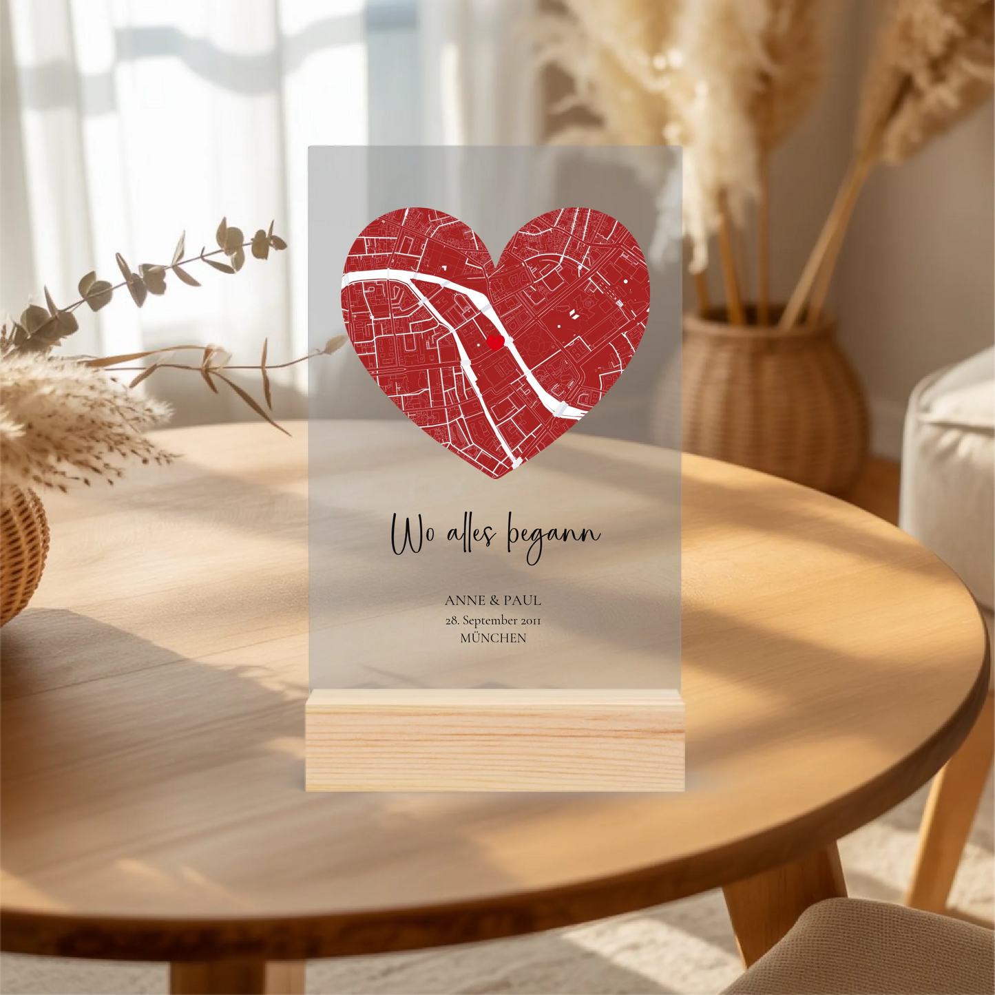 Acrylaufsteller personalisiert