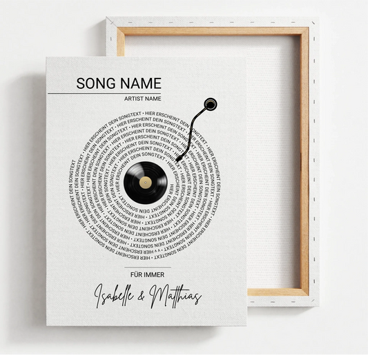 Songtext Poster o. Leinwand