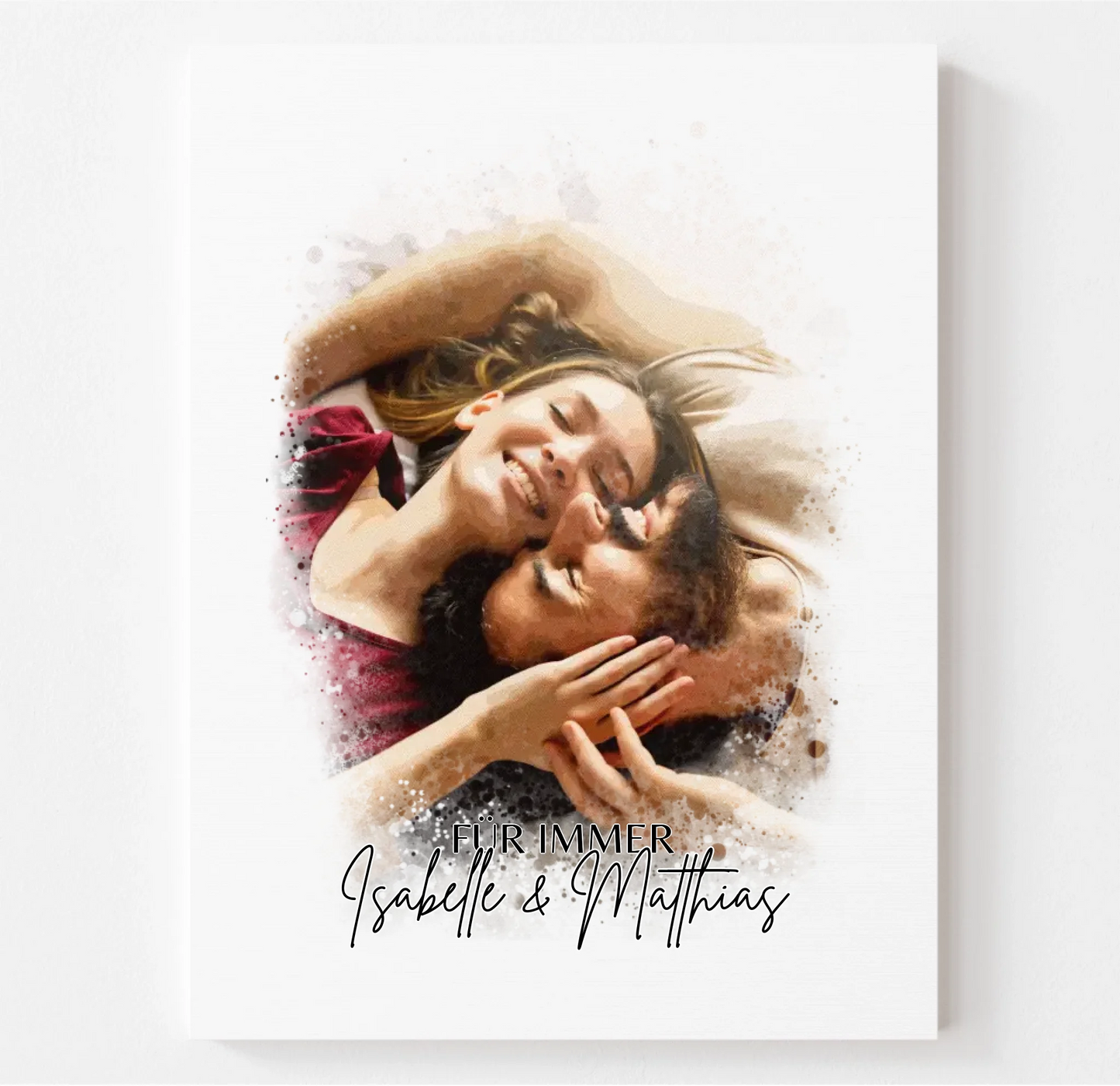 Watercolor Foto Poster o.  Leinwand