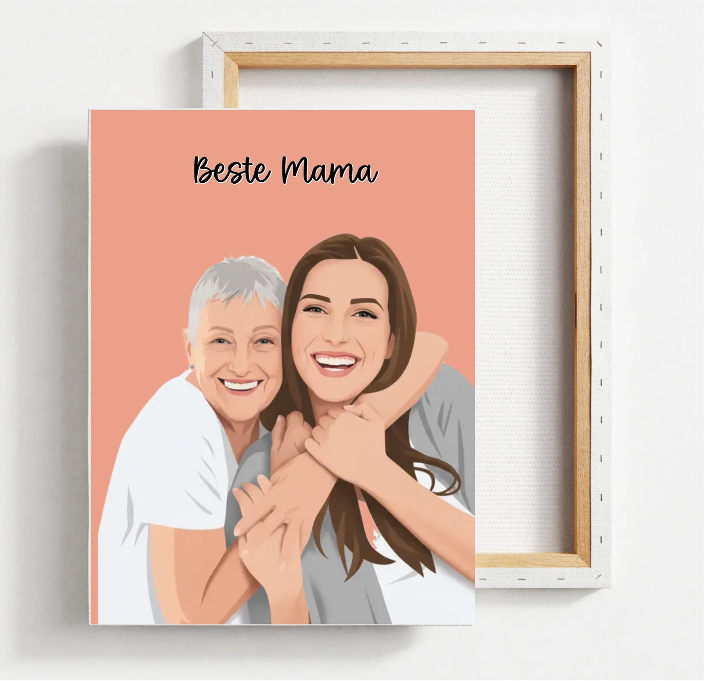 Portrait Zeichnung als Poster oder Leinwand