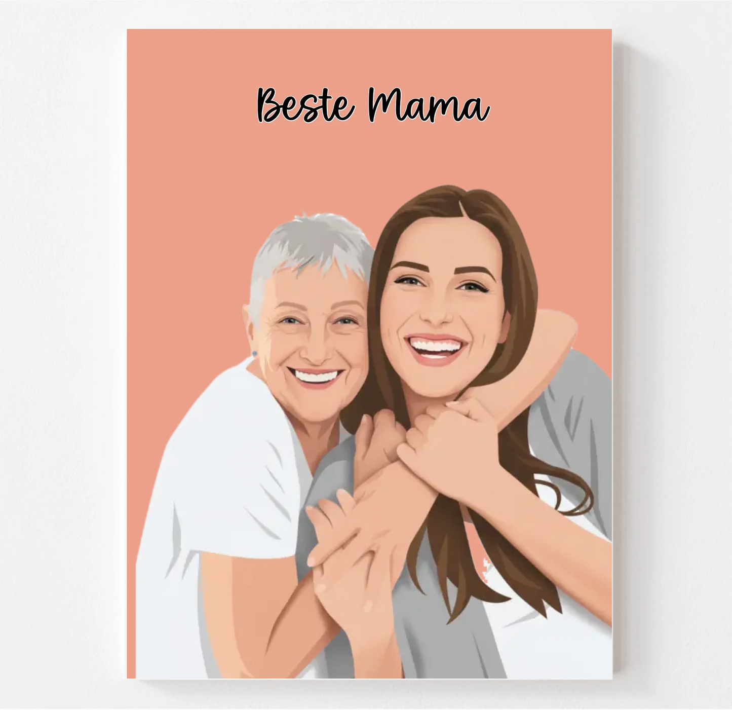 Portrait Zeichnung als Poster oder Leinwand