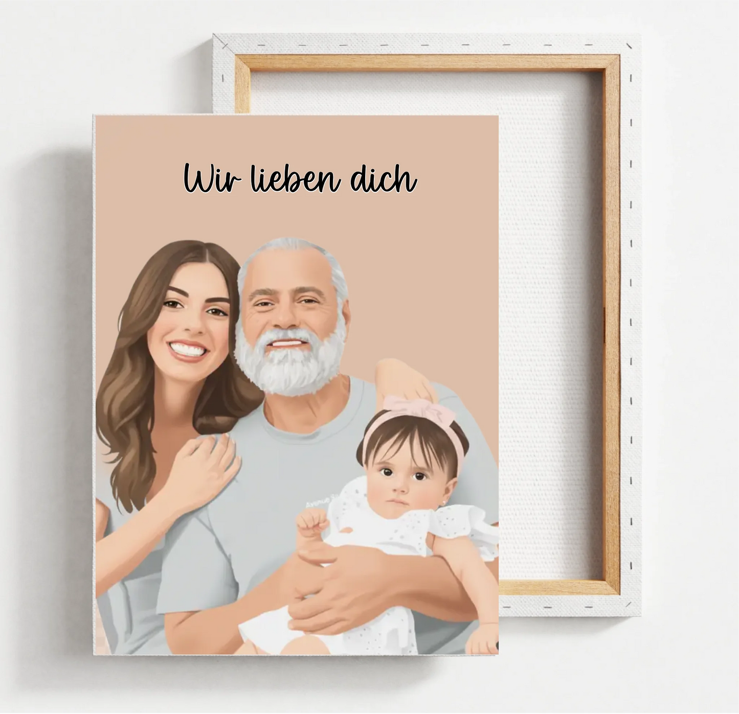 Individuelle Portrait Illustration – Poster o. Leinwand