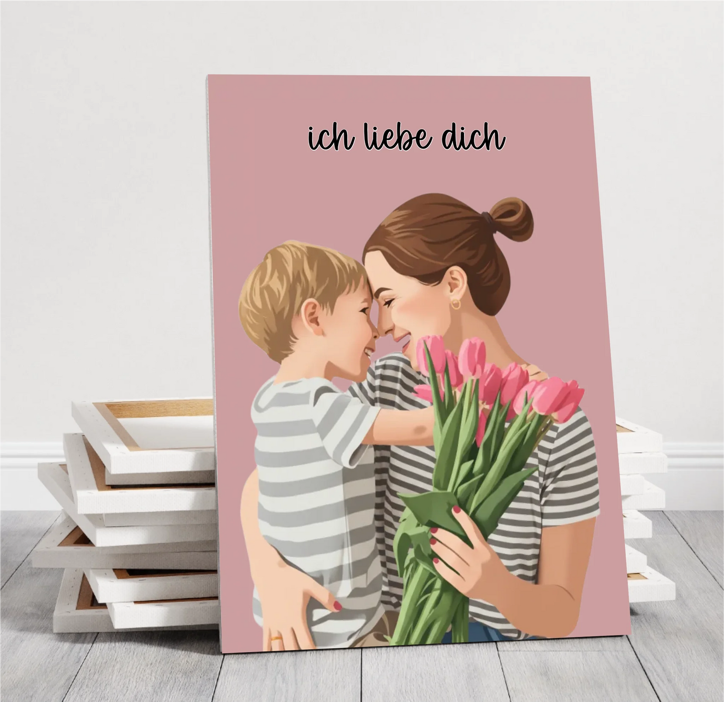 Deine Portrait Illustration als Poster o. Leinwand