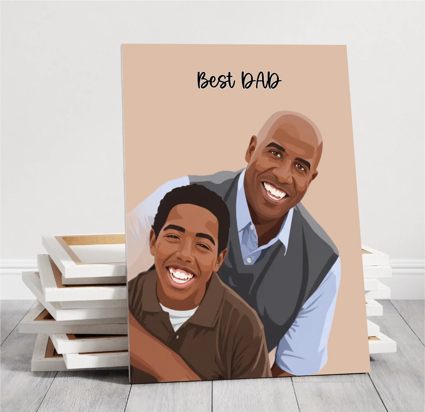 Individuelle Portrait Illustration als Poster o. Leinwand