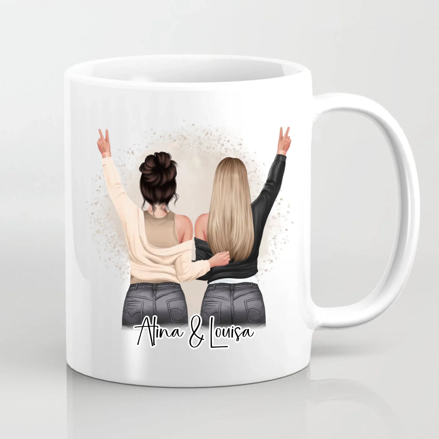2-3 Freundinnen Tasse / Thermobecher Personalisiert