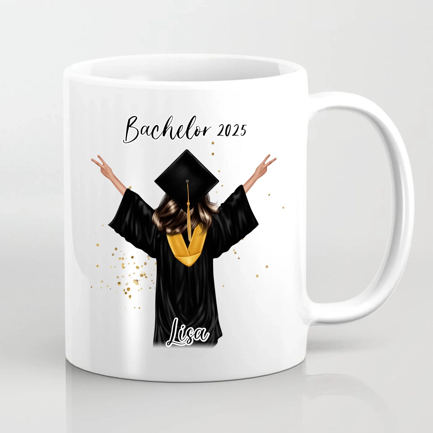 Personalisierte Abschluss Tasse / Thermobecher | Bachelor | Master | Doktor Geschenk | Promotion | Abi