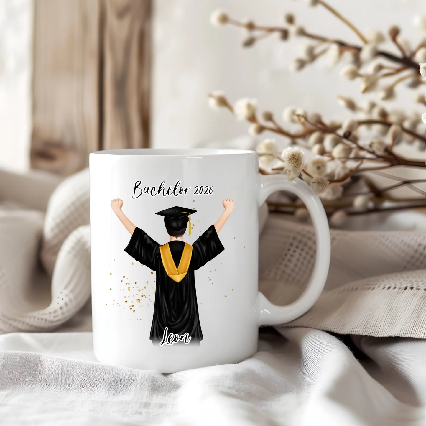 Personalisierte Abschluss Tasse / Thermobecher