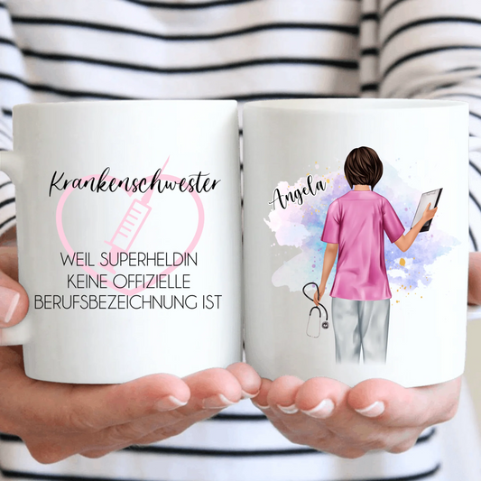 Personalisierte Krankenschwester Tasse / Thermobecher