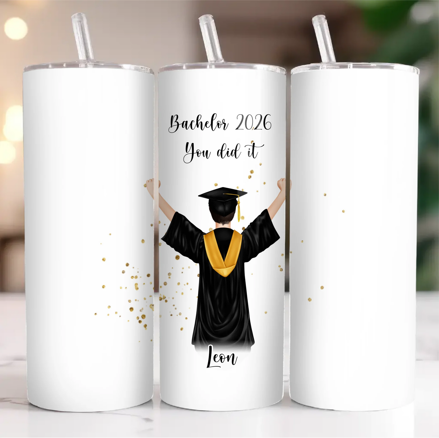 Personalisierte Abschluss Tasse / Thermobecher