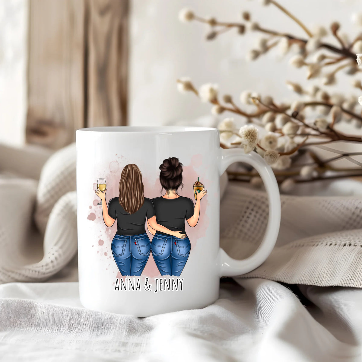 Curvy Freundinnen Tasse / Thermobecher