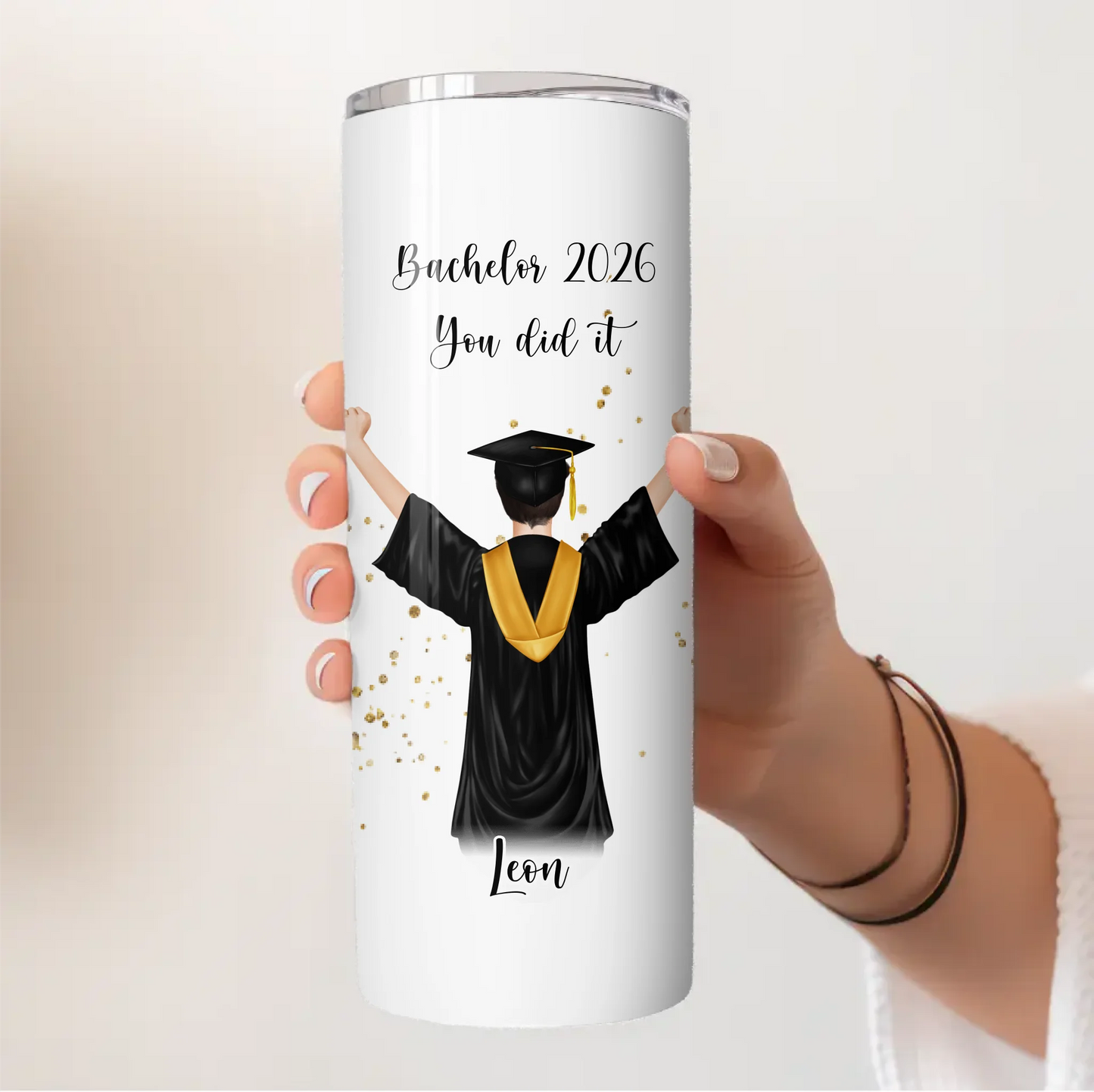 Personalisierte Abschluss Tasse / Thermobecher