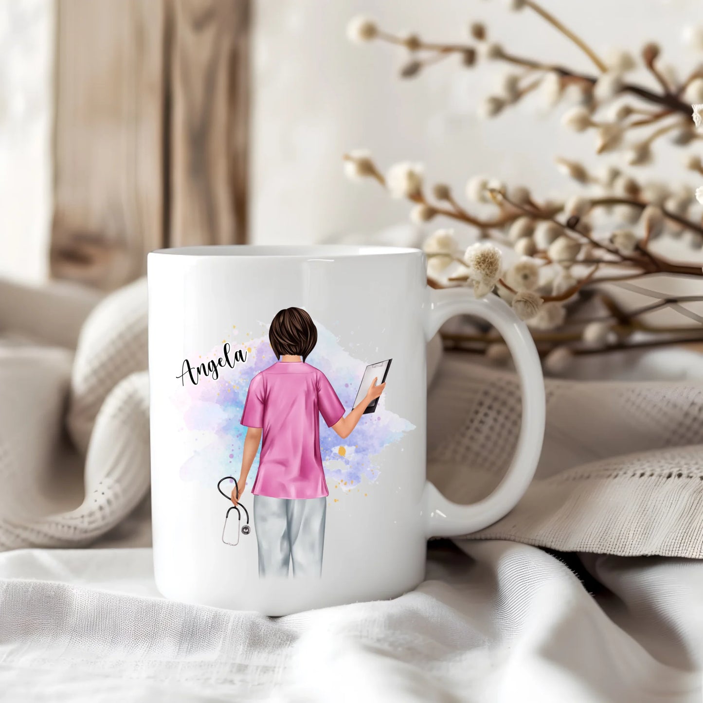 Personalisierte Krankenschwester Tasse / Thermobecher