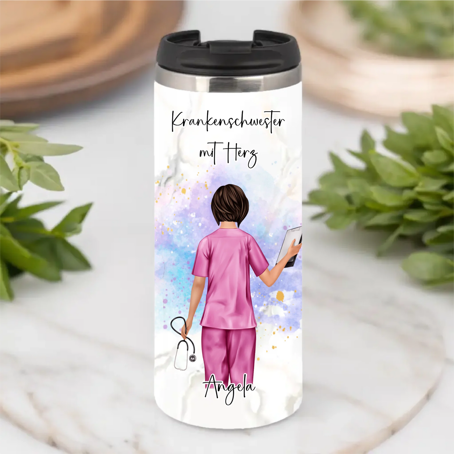 Personalisierte Krankenschwester Tasse / Thermobecher
