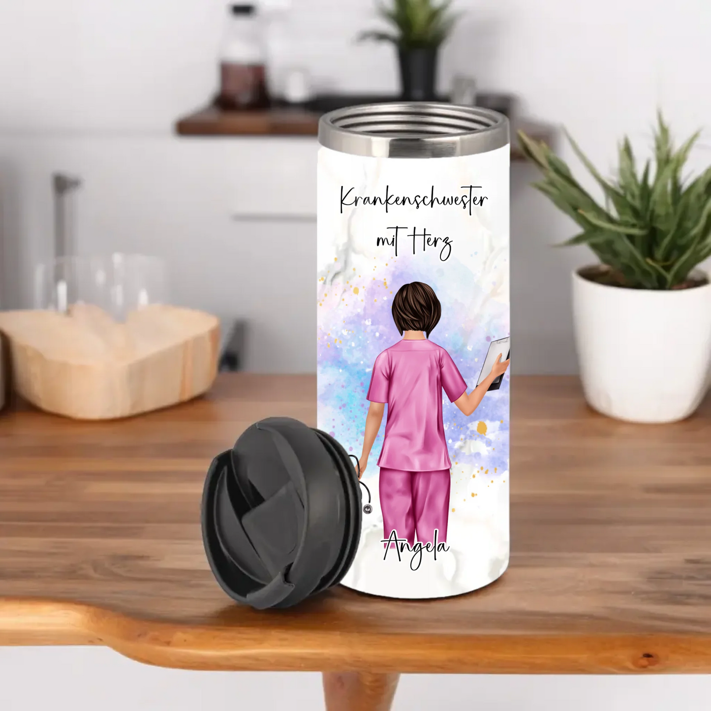Personalisierte Krankenschwester Tasse / Thermobecher