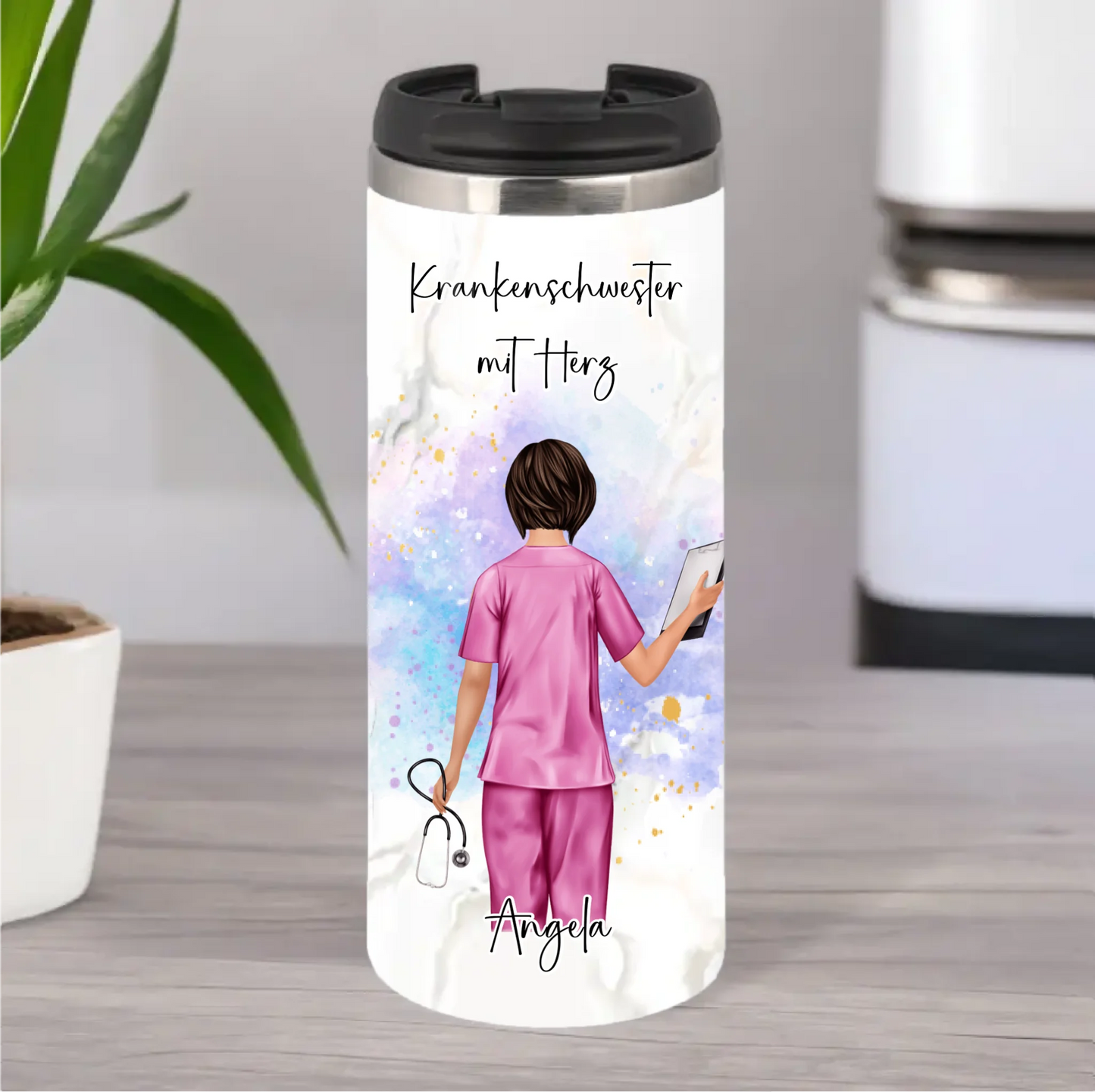 Personalisierte Krankenschwester Tasse / Thermobecher