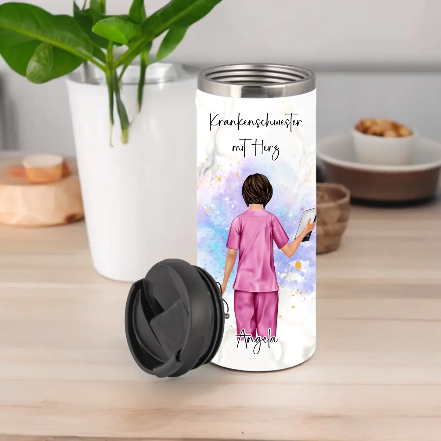 Personalisierte Krankenschwester Tasse / Thermobecher