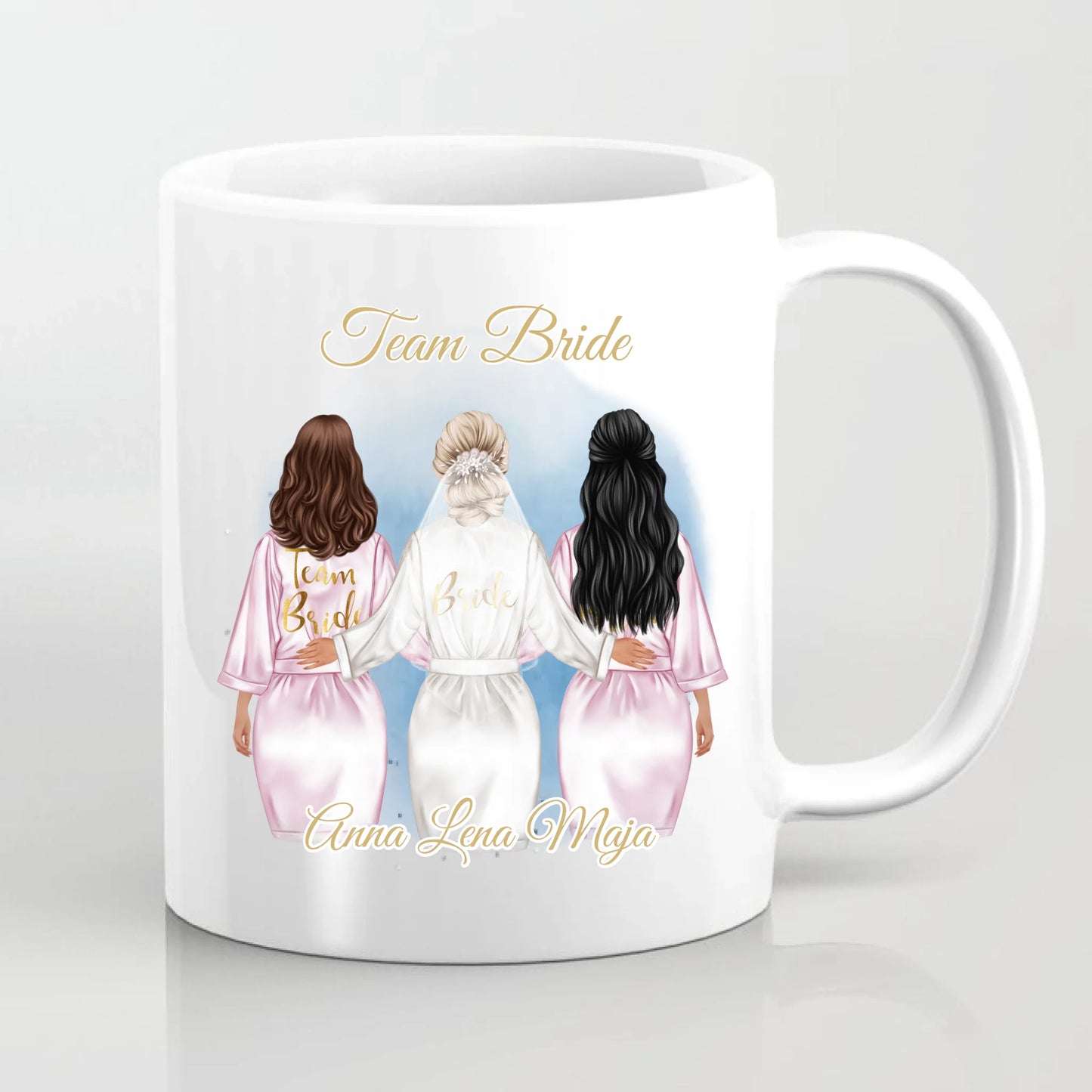 Braut 2-5 Freundinnen Tasse / Thermobecher
